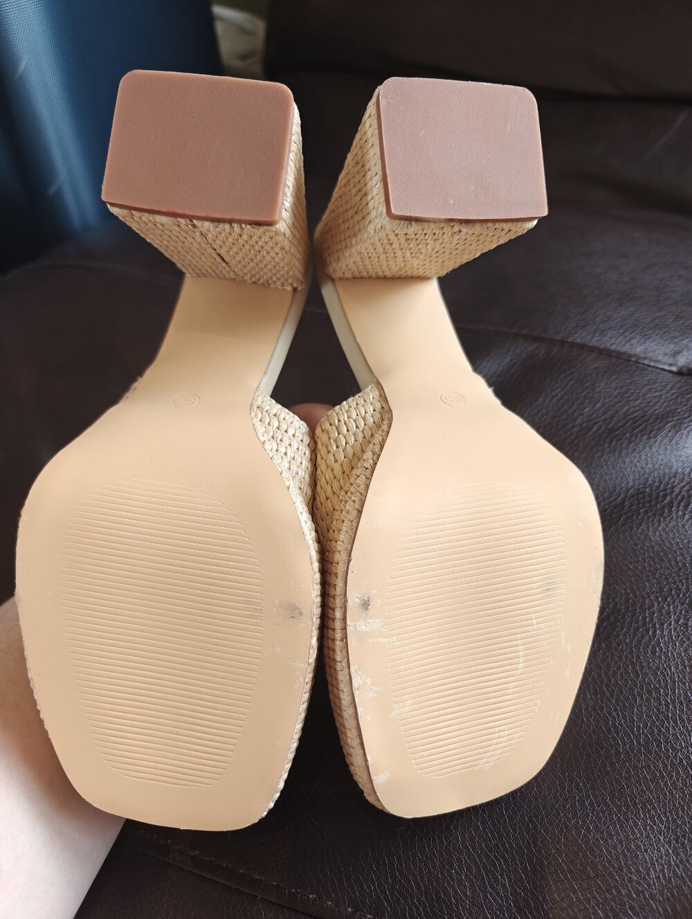 BNWOT Summer Woven Heel Cottage Core - Picture 4 of 7